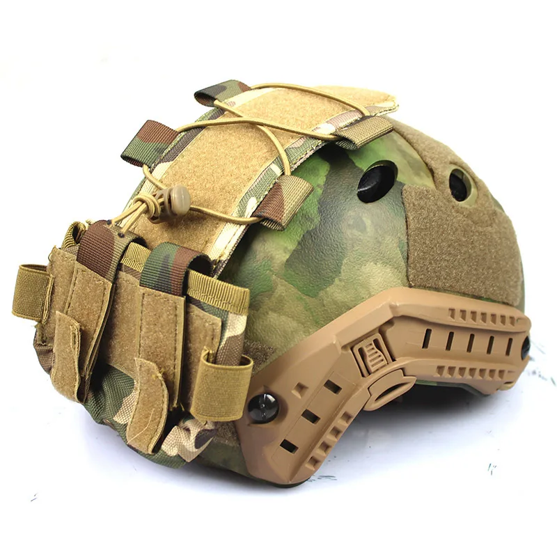 Bolsa de batería de casco táctico de camuflaje con patrón de Tigre, paquete de batería MK2, paquete de contrapeso para casco de caza Airsoft, accesorios para casco - imagen 4