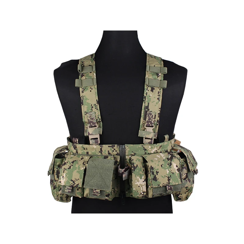 Emersongear táctico para MF Style UW Gen V Split Front pecho Rigt desmontable con hebilla de cremallera Milsim caza combate senderismo Nylon - imagen 4