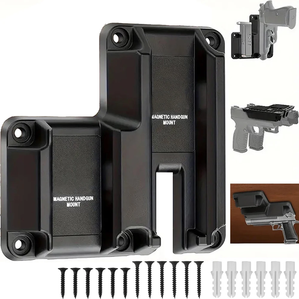 Soporte magnético para pistola, soporte táctico de extracción rápida para armas, soporte de pared para escritorio, soporte para pistola de coche para Glock 17 19 43X P365 Taurus