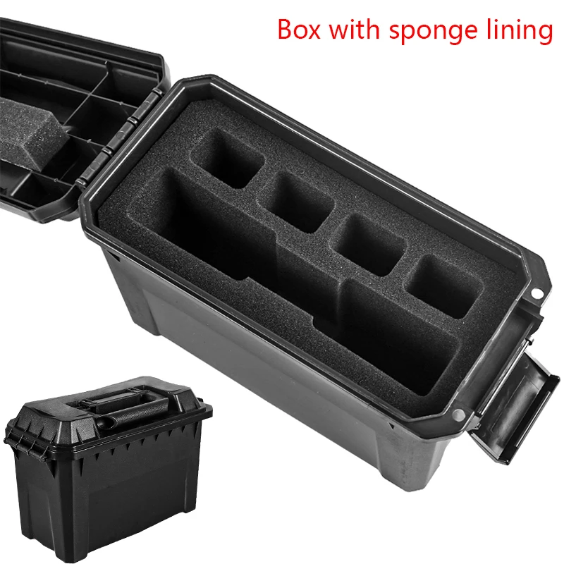 Box with sponge