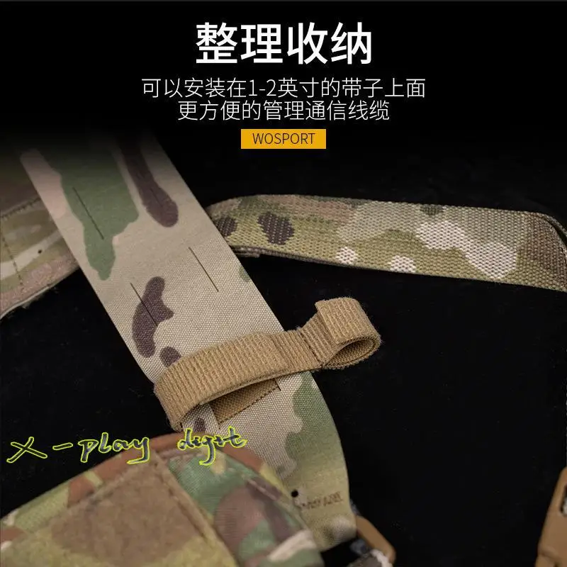 Funda de gestión de cables, accesorio táctico para exteriores, gancho de almacenamiento y bucle, montaje Molle, 6 uds. - imagen 5