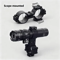 Montaje de interruptor de presión láser para Rifle, carril ajustable de 20mm/tubo redondo para puntero verde y rojo, accesorios para mira telescópica Lambul de caza