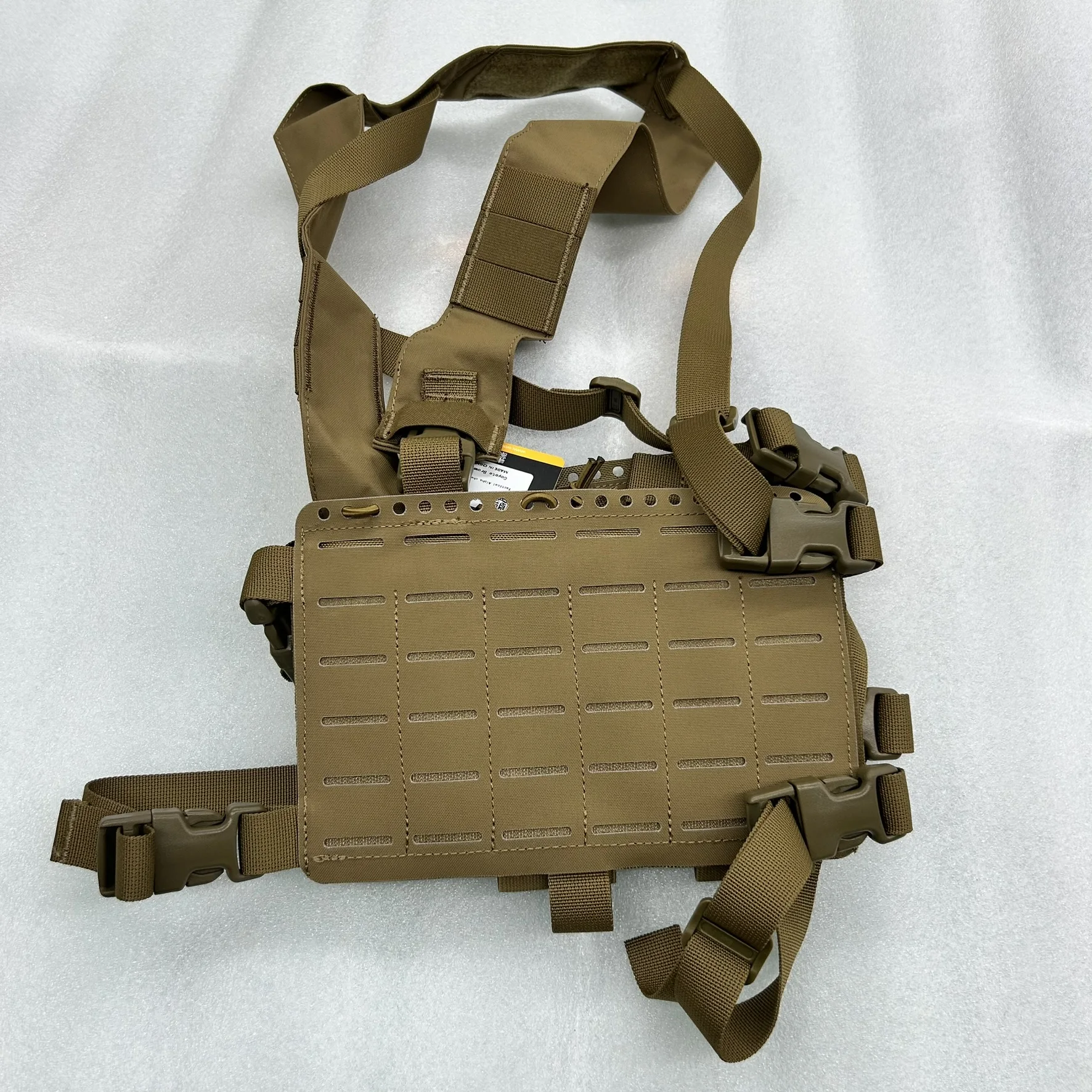 Plataforma de pecho táctica MOLLE de carga de expansión alta desmontable modular de doble panel - imagen 2