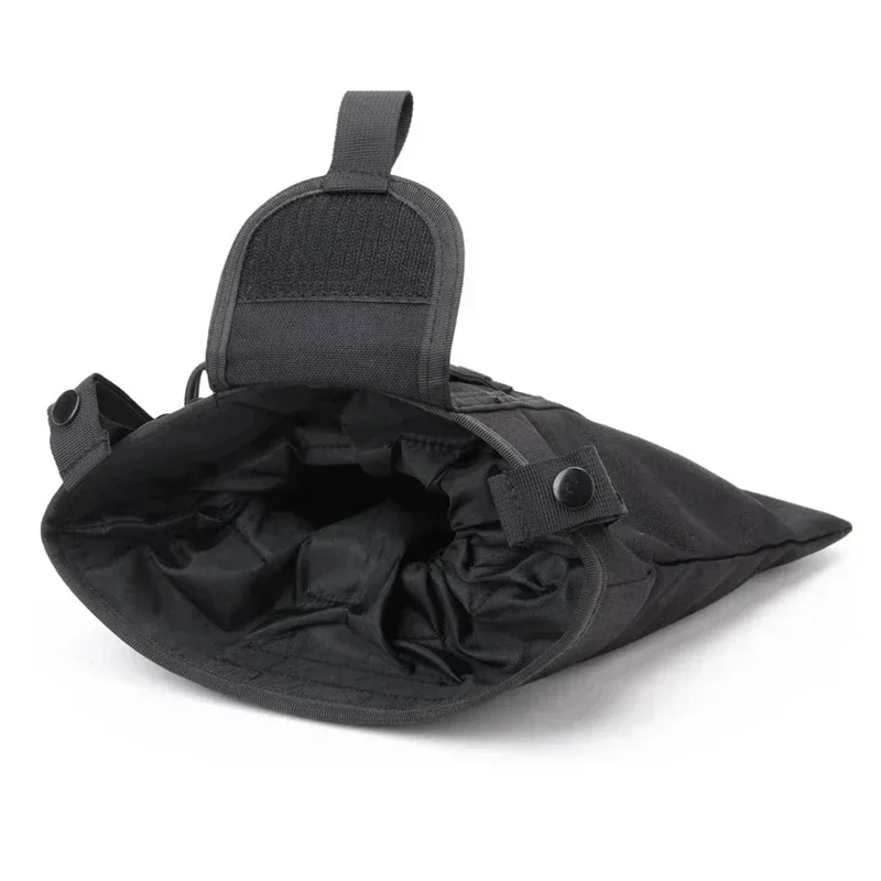 Bolsa de basura plegable Molle, bolsa de utilidad fácil de recuperar, estuche de municiones con cordón para acampar y cazar al aire libre - imagen 4