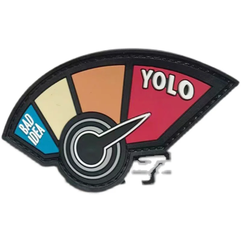 Chaleco táctico brazalete pegatina mágica de viaje de tiempo Yolo pegatina decorativa para mochila - imagen 3