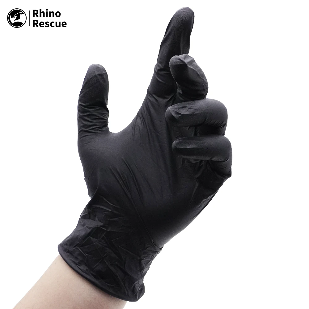 Guantes Rhino Rescue: sin polvo, sin látex y sin goma: guantes protectores no esterilizados de un solo uso - imagen 5