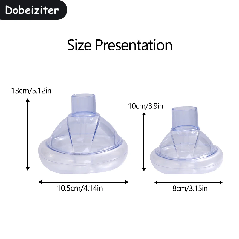 Botiquín de primeros auxilios para asfixia, mascarilla facial antiasfixia, CPR, emergencia Artificial, adultos y niños, dispositivo de rescate en casa de 2 tamaños - imagen 5