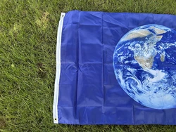 Bandera colgante poliéster Día de la Tierra decorativa