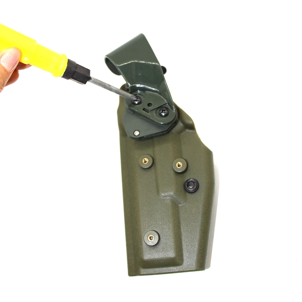 Hebilla de arco de seguridad con botón de funda de pistola de cintura táctica para GL 17 19 Beretta M9 P226 19 19 cinturón de pistola accesorios de botón - imagen 4