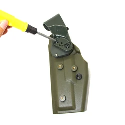 Hebilla cinturón táctico liberación rápida compatible Glock y Beretta