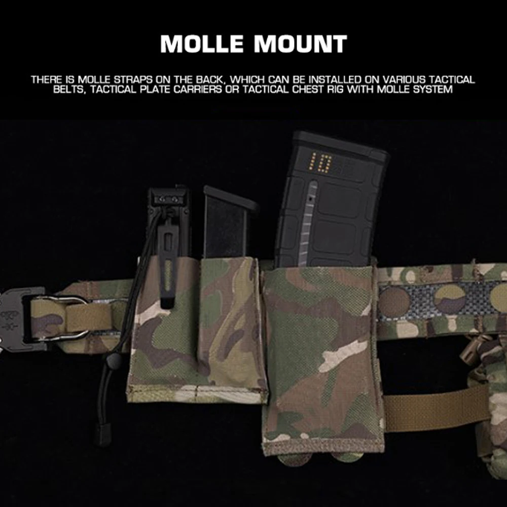Bolsa elástica liberación rápida cargadores 5.56/7.62 Molle caza tiro - imagen 4