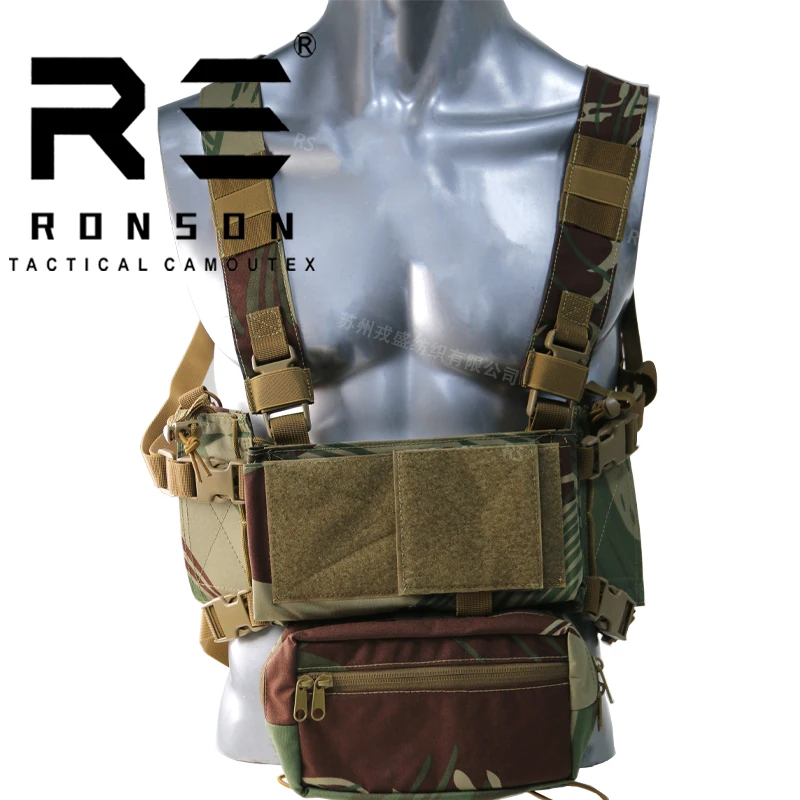 Chaleco táctico extraíble para el pecho, equipo de protección CS multifuncional, equipo de transporte, Rodesia, Camuflaje - imagen 3