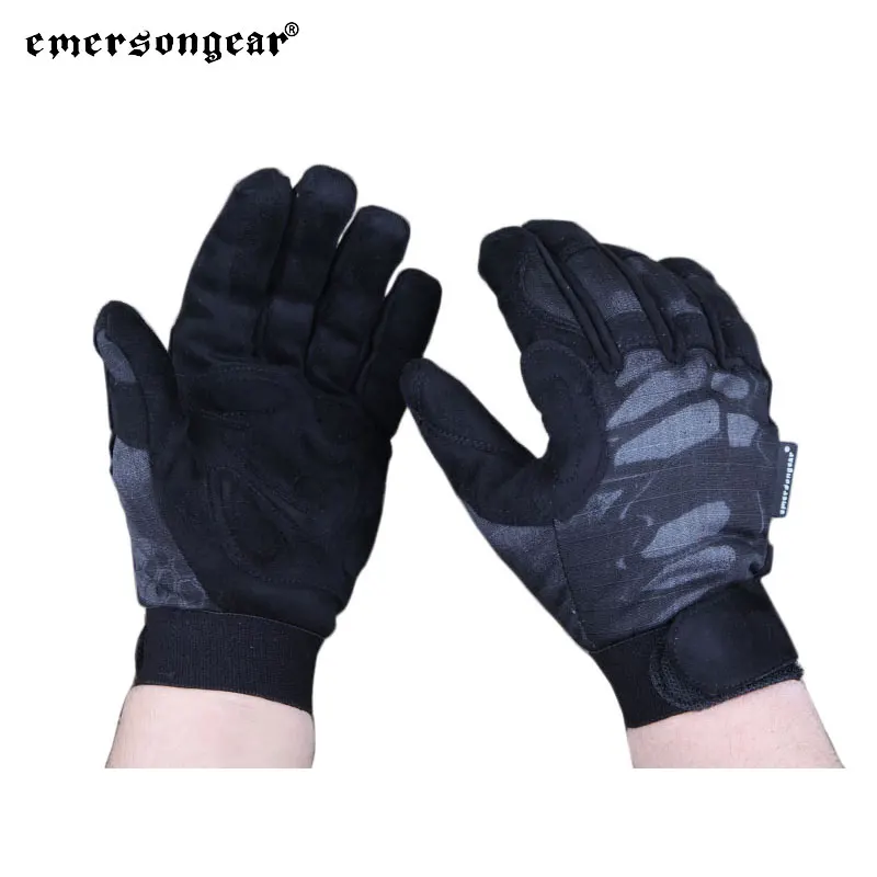 Emersongear-guantes tácticos ligeros de camuflaje para combate, ropa protectora para manos, caza, Airsoft, tiro, ciclismo al aire libre