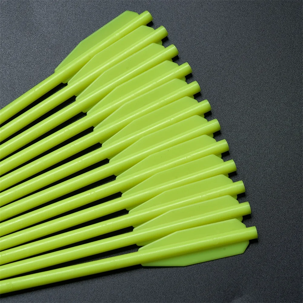 12 24 36 Uds. Pernos de ballesta de plástico de 6,3 pulgadas flecha de ballesta para deportes al aire libre - imagen 5