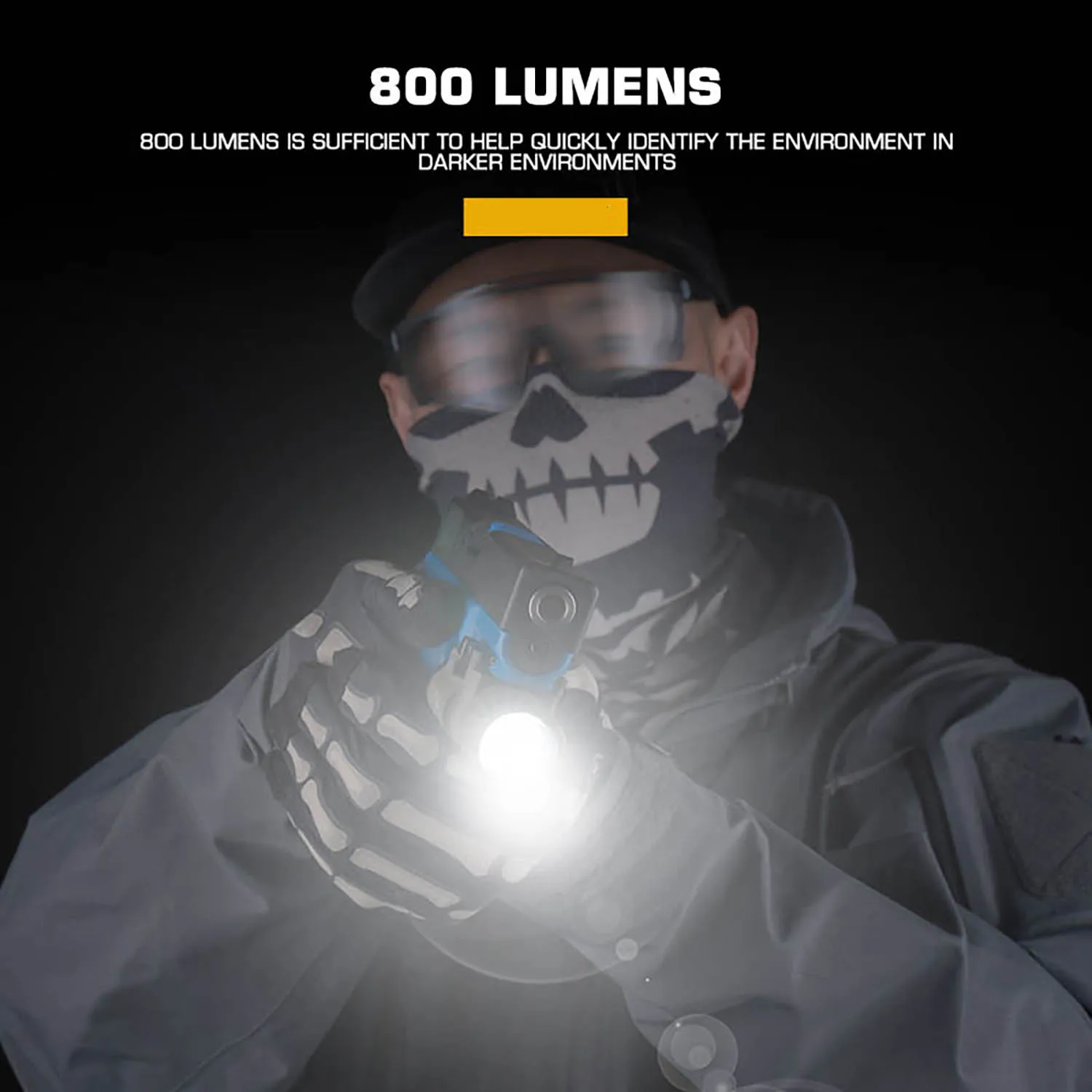 SF X300U X300U-A arma linterna 800 lúmenes linterna izquierda derecha ambos lados interruptor pistola casco luz - imagen 3