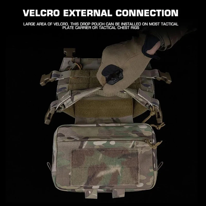 Bolsa de caída GP serie R (8x5 pulgadas), chaleco táctico, subbolsa colgante para el pecho, bolsa de accesorios de expansión, bolsa de almacenamiento - imagen 5