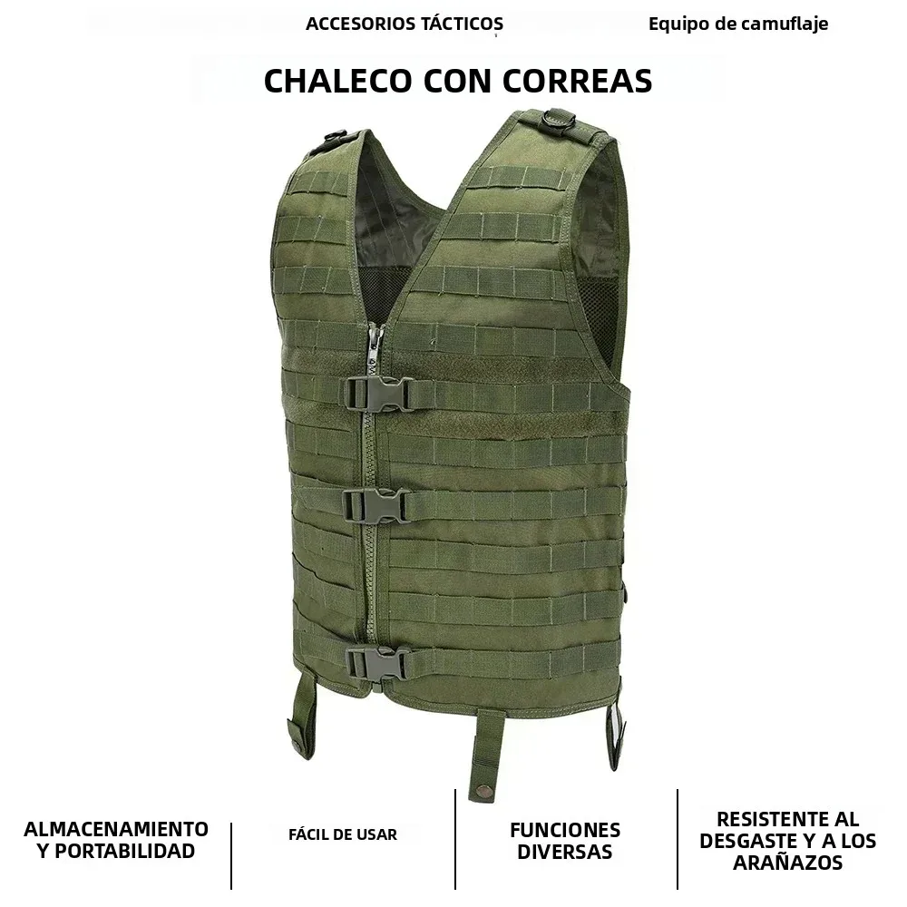 Chaleco táctico Molle militar del ejército Swat, chalecos de utilidad Airsoft, chaleco para deportes al aire libre CS, equipo de seguridad para pesca y caza - imagen 2
