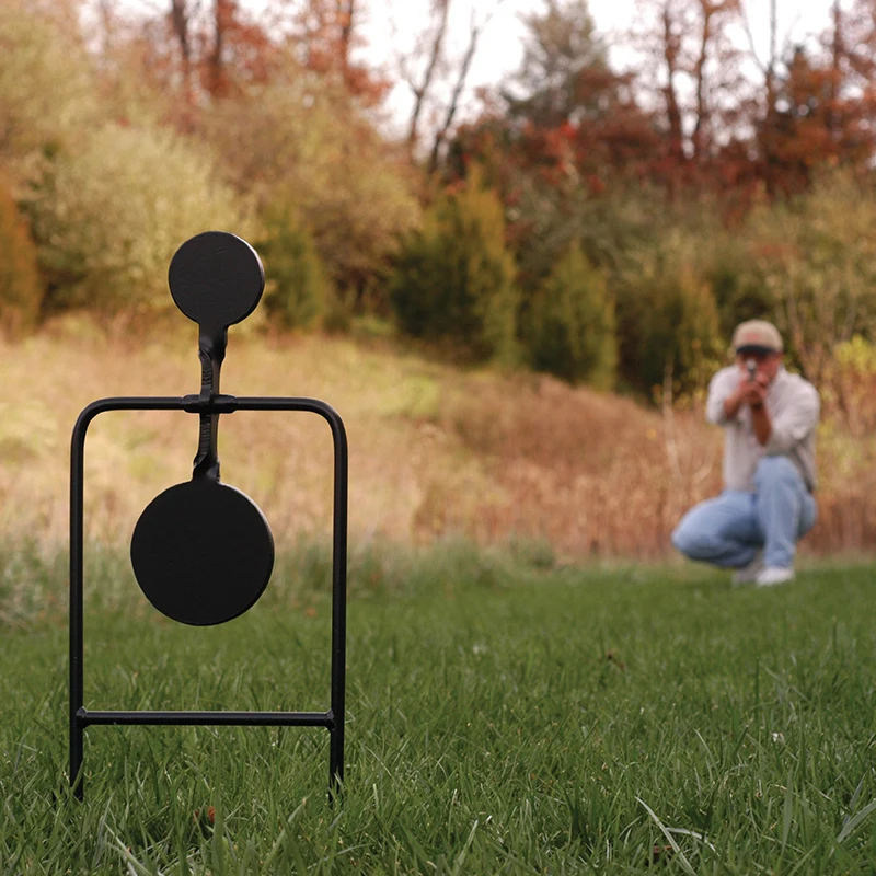 Objetivo de disparo al aire libre Reajuste de objetivo de pistola de aire giratoria para tiro al aire libre y configuración de rango fácil - imagen 2