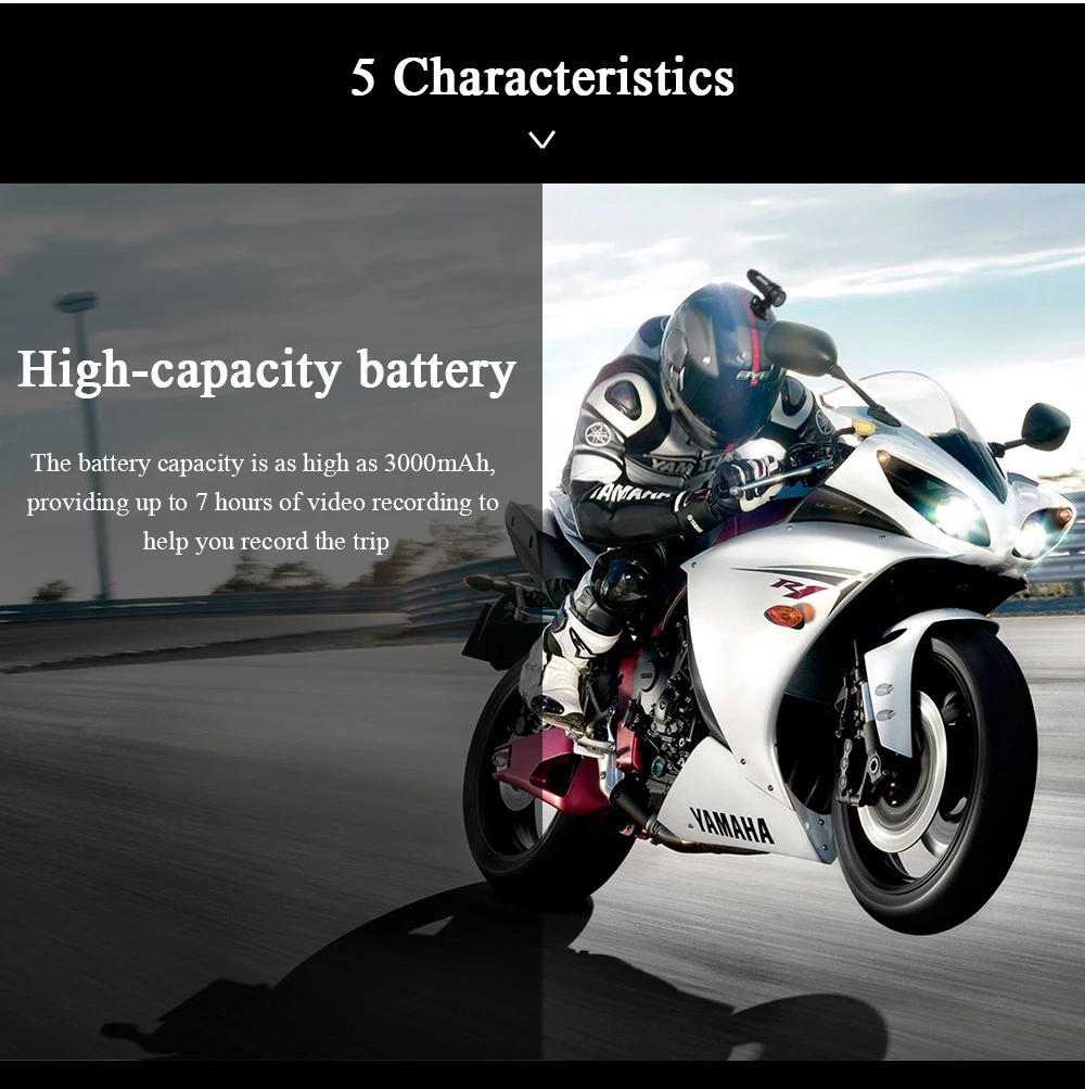 Cámara de Acción DV50 HD 960P para bicicleta, videocámara para casco de motocicleta, deporte al aire libre, vídeo DV, grabadora impermeable, cámara de salpicadero para coche y bicicleta - imagen 4