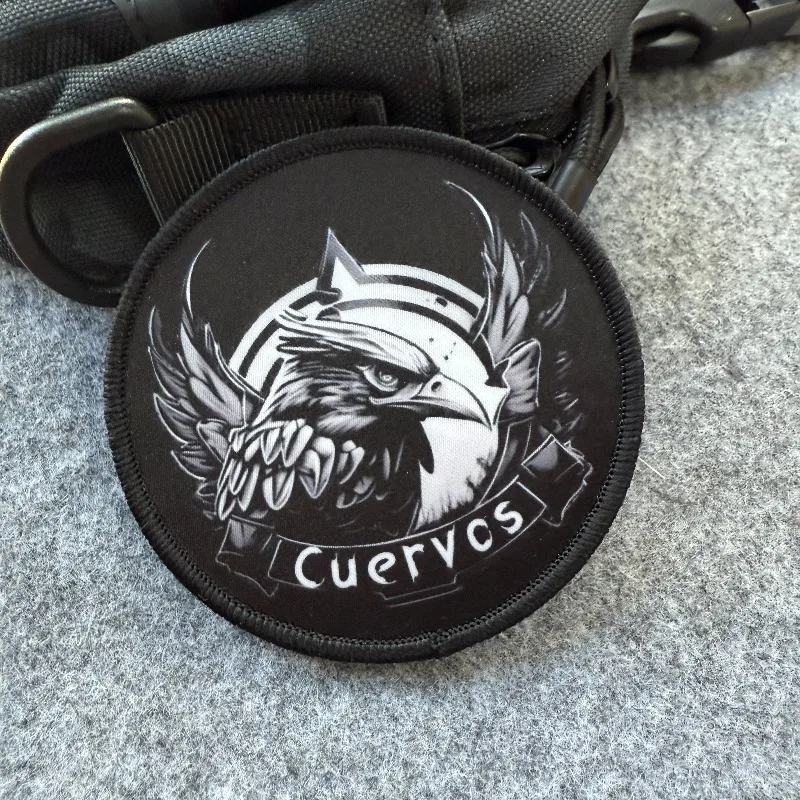 Parche táctico de águila, hebilla de nailon, insignia de moral, gancho y bucle, brazalete militar, pegatinas para mochila - imagen 3
