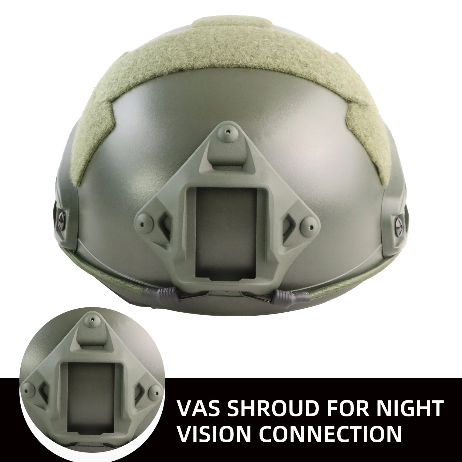 Casco BOOIU, casco y máscara Airsoft, casco táctico con protuberancia, tipo MH rápido para hombres, Cascos para deportes al aire libre de Paintball Multicam - imagen 5