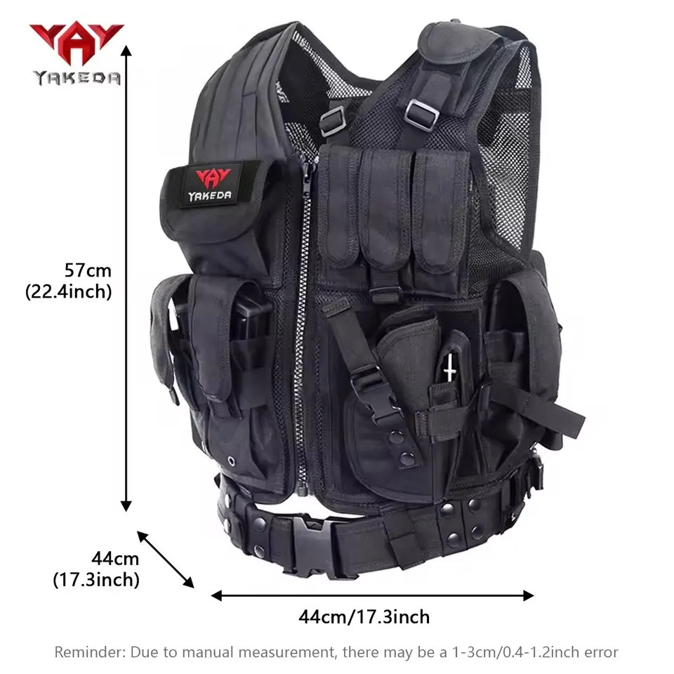 Chaleco táctico YAKEDA MOLLE ajustable para caza y entrenamiento - imagen 4
