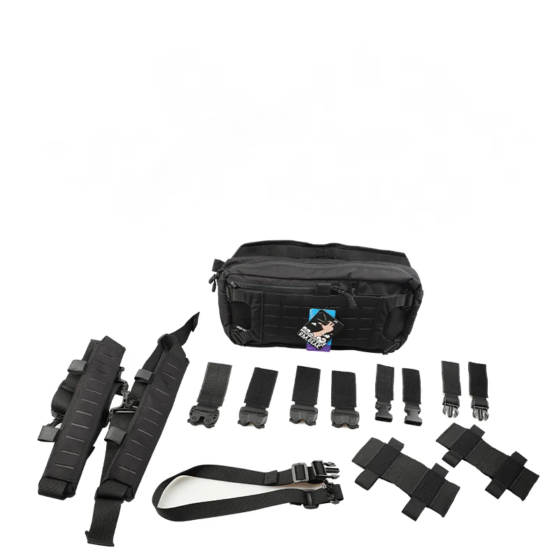 DM-bolso de hombro táctico peludo para hombre, mochila multifuncional colgante para el pecho, impermeable, para exteriores, 421X - imagen 3