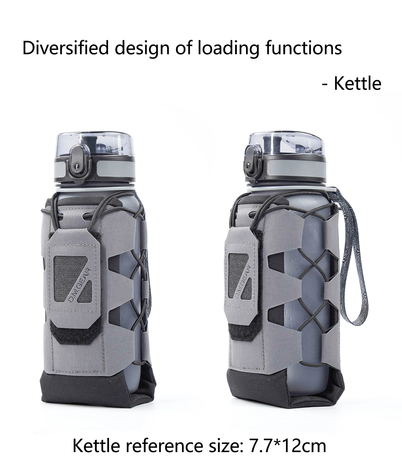 DMGear-bolsa táctica Molle para Radio, bolsa de agua, soporte para Walkie Talkie, funda para interfono de bolsillo, transporte para caza y Camping - imagen 5