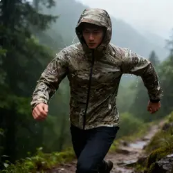 Chaqueta táctica impermeable cortavientos para montaña