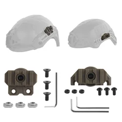 Adaptador de montaje para linterna, riel lateral para casco de nailon, rotación de 360 grados para riel WENDY 3,0/M-LOK