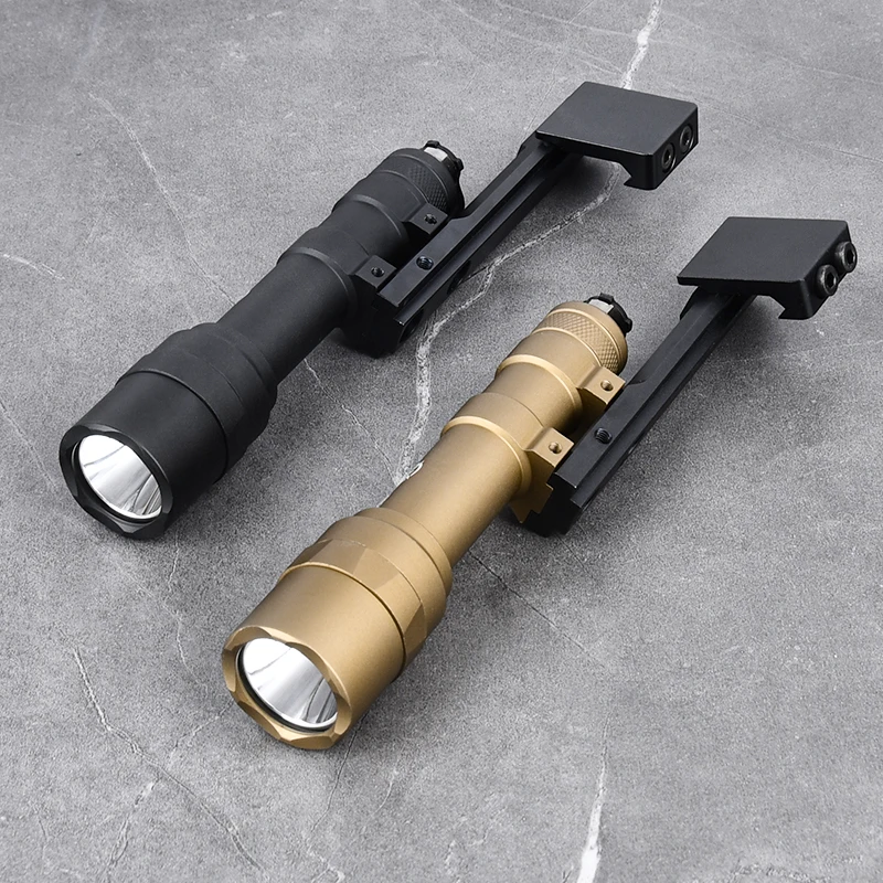 Linterna táctica Surefir M600 M600U foco LED con 45 ° de montaje de luz adaptativa Base de Metal para riel Picatinny de 20MM - imagen 4