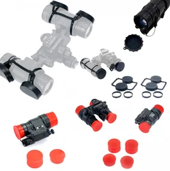 Cubierta protectora lente NVG goma visión nocturna PVS14 PVS31