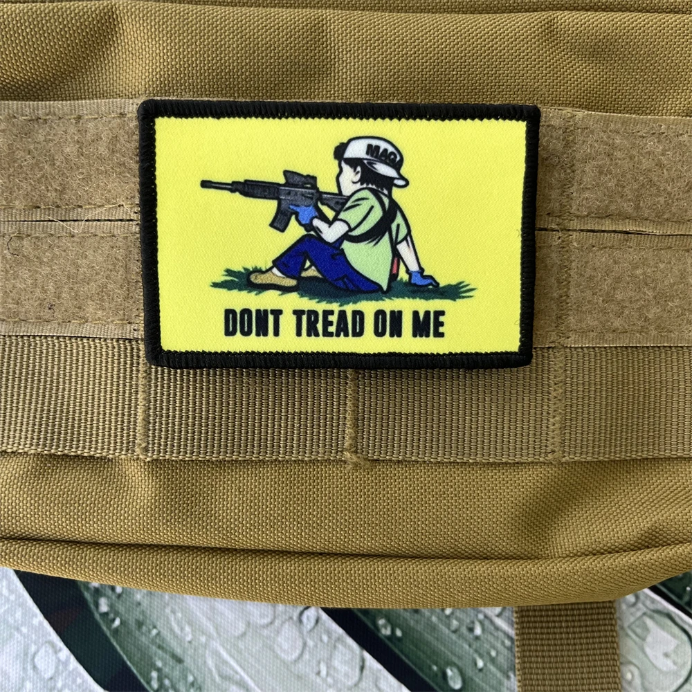 Don't Tread on Me Tony Rittenhouse Tactical Airsoft 571 parches, insignia de moral militar, pegatinas impresas de gancho y bucle para mochila - imagen 5