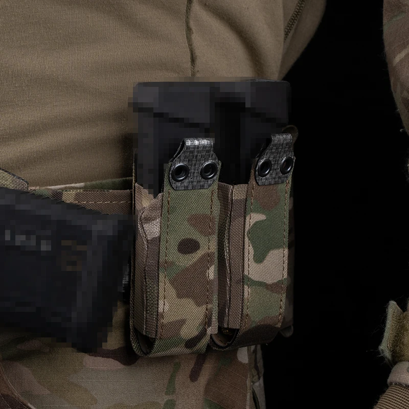 Bolsa táctica elástica suave de 9MM con Clips MOLLE, soporte magnético individual de ajuste de altura para accesorios Airsoft de caza - imagen 5
