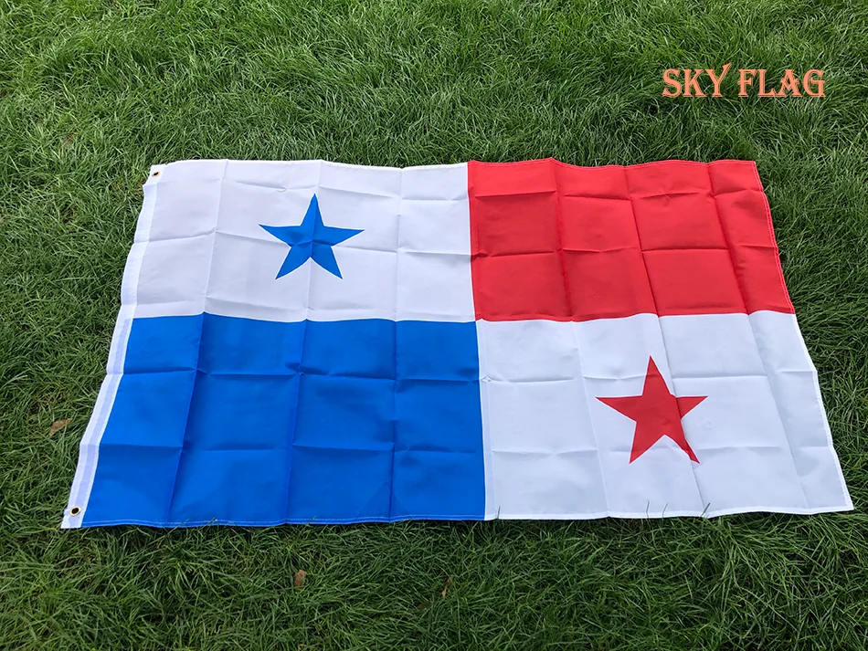 SKY FLAG Bandera de Panamá poliéster – Nacional para exterior - imagen 2