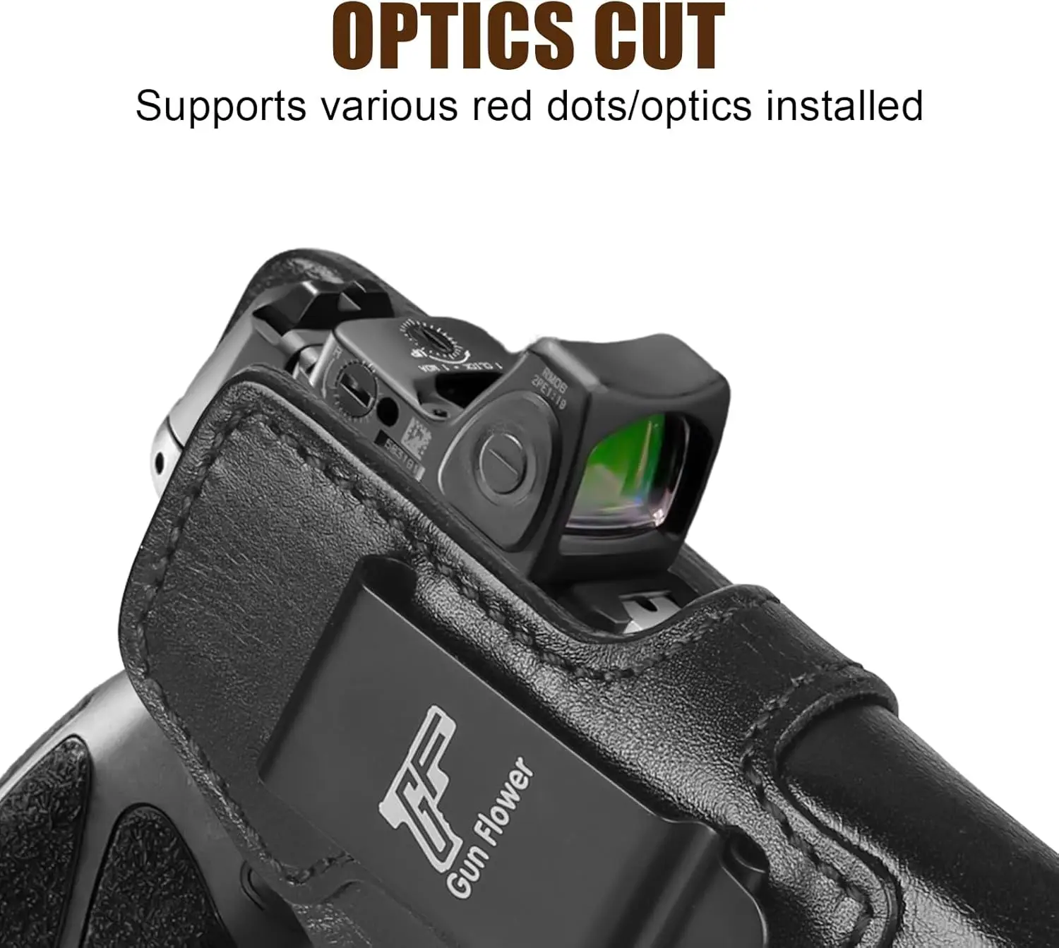 Para Taurus G3C/ G2C/ G2S/ G3C Toro/ TX22 Compact/ PT111/ PT140 G2, funda de cuero IWB, cinturilla interior, cinturón de 1,5 "-1,75", mano derecha - imagen 3