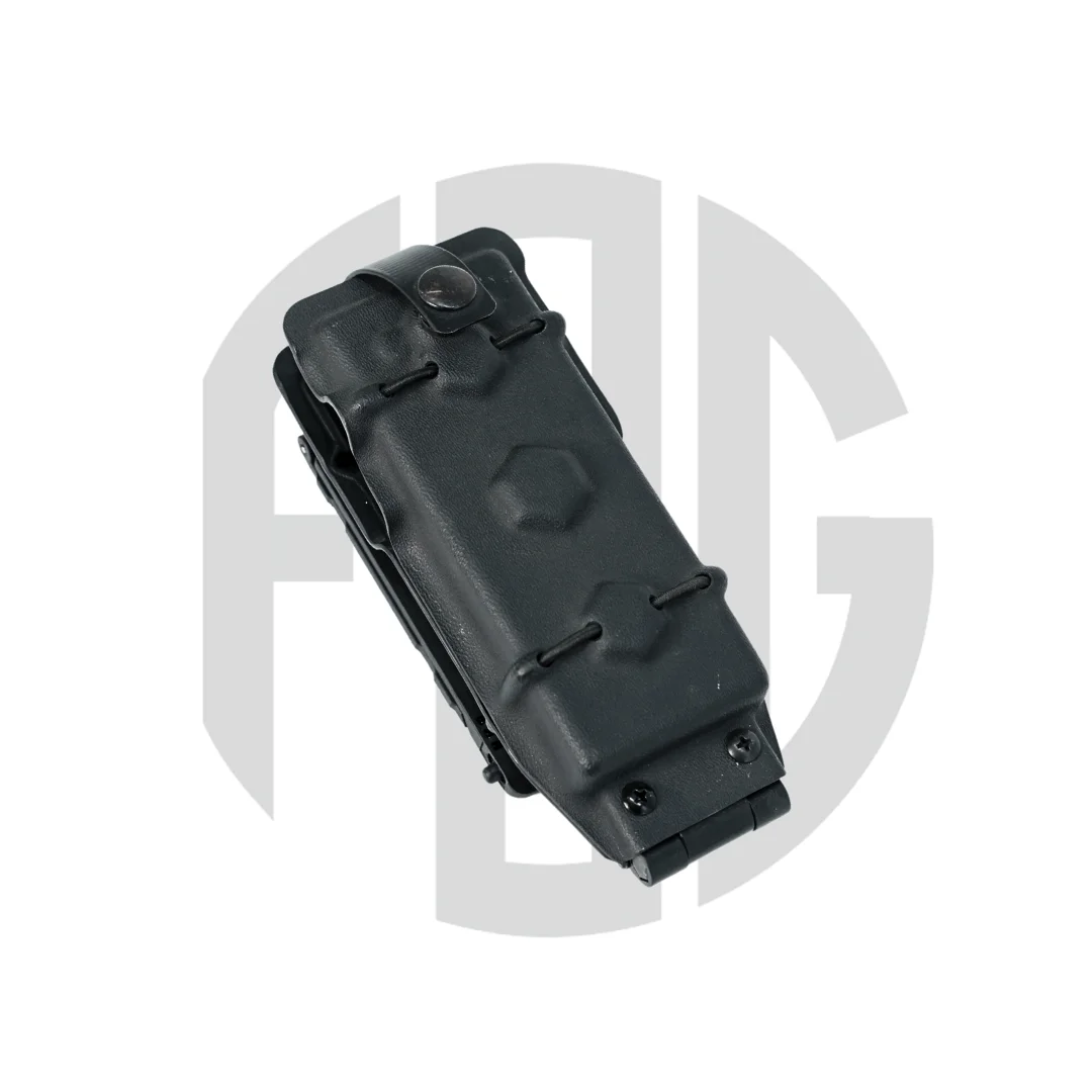 K-012 Estuche de almacenamiento de apertura y cierre de radio táctica Airsoft para batería extendida UV5R R1 y tercera generación