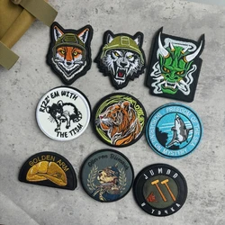 Parche táctico Beaverl Fox – Bordado militar con velcro
