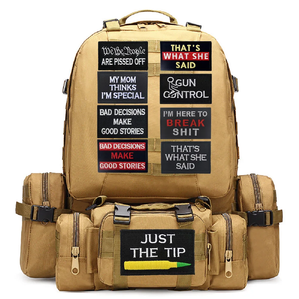 Mom Said-insignia con letras en inglés IT IS WHAT IT IS, muy especial, personalidad moral, parches de mochila en inglés para ropa, gran oferta - imagen 3