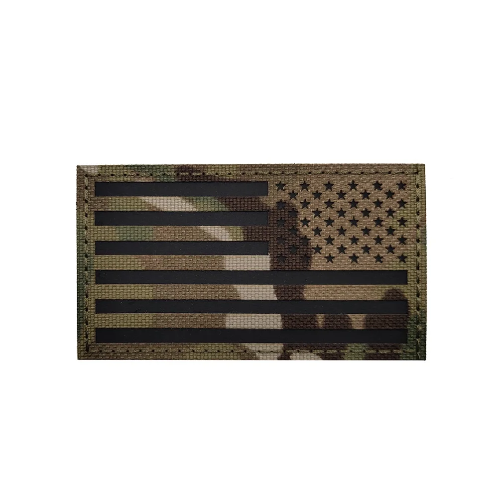 Banda reflectante infrarroja para el brazo, banda con bandera nacional, corte láser, luminosa, moral americana, parche personalizado, mochila, gran oferta - imagen 5