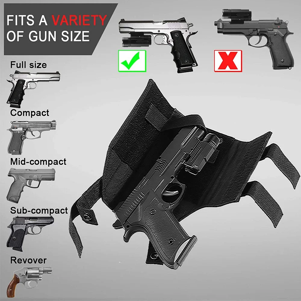 Funda táctica para pierna de caza, funda Universal para pistola Molle, funda para pistola de muslo P99 SP2022 P320 M9 1911 S & W USP, bolsa para escopeta - imagen 5