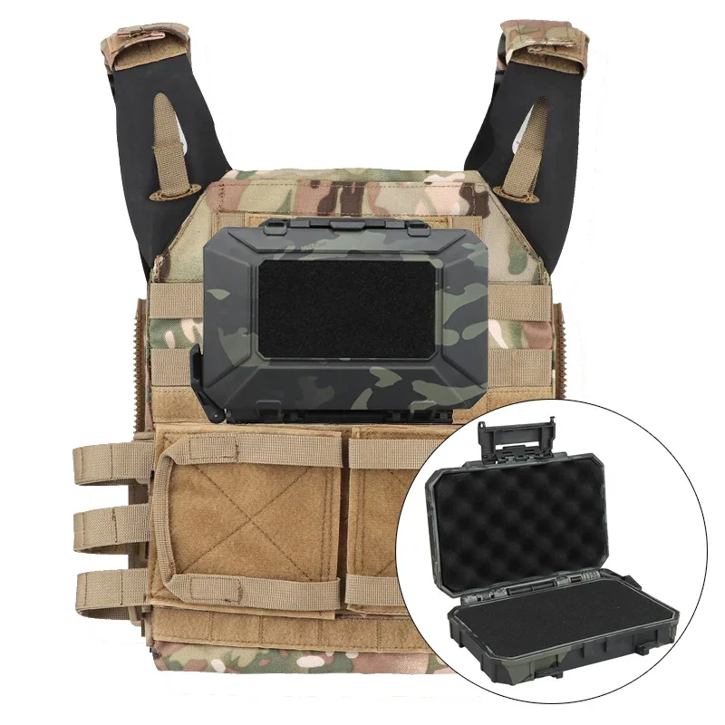 Estuche táctico ABS, caja de equipo instantáneo para chaleco Airsoft, bolsa MOLLE, caja protectora impermeable, bolsa de almacenamiento para caza al aire libre - imagen 5