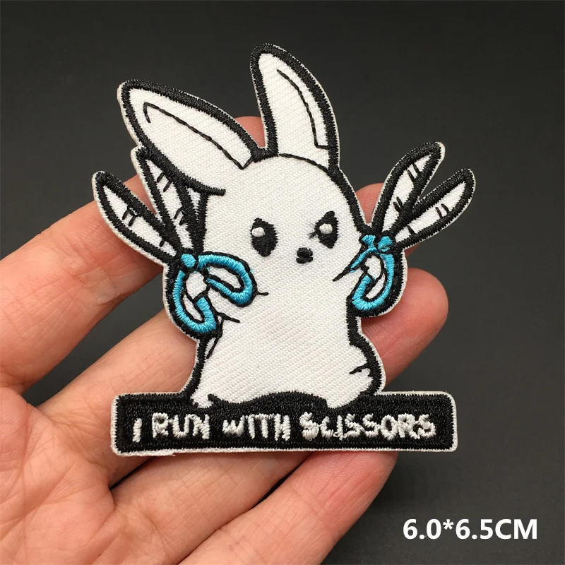 Parches divertidos de Anime para ropa, pegatina de dibujos animados de calavera Punk, chaqueta, parches bordados DIY para banda de ropa, parches para planchar - imagen 3