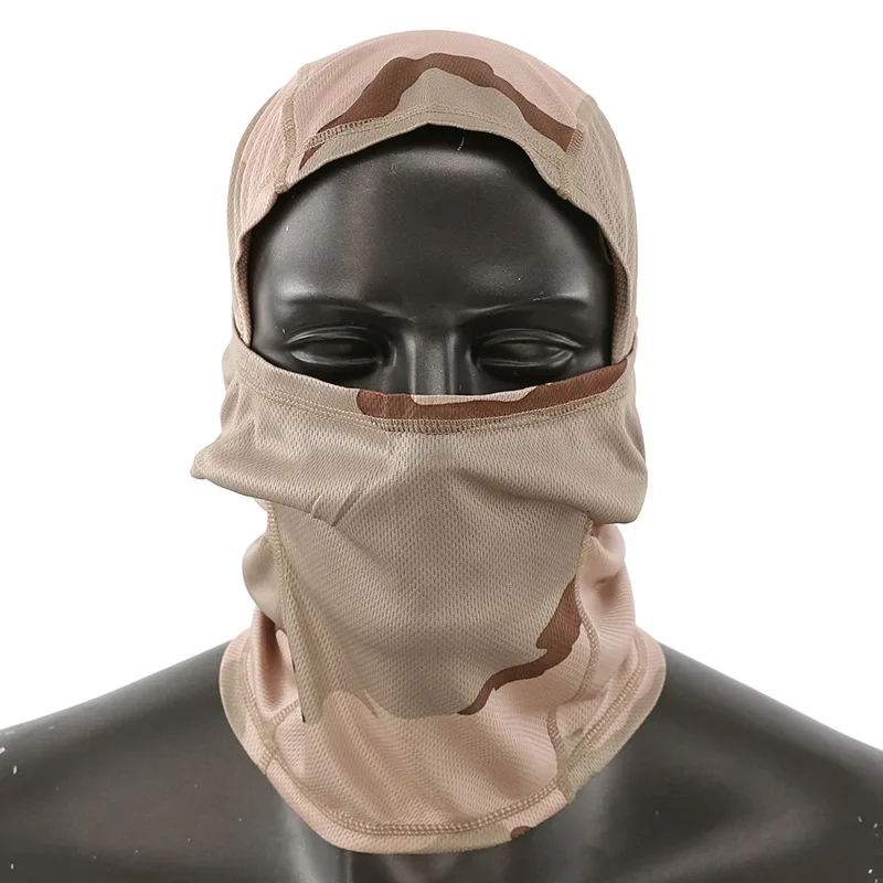 Pasamontañas táctico máscara facial Bandana transpirable bufanda de cara completa sombrero máscara cubierta esquí cuello ciclismo verano sol protección UV gorra - imagen 5