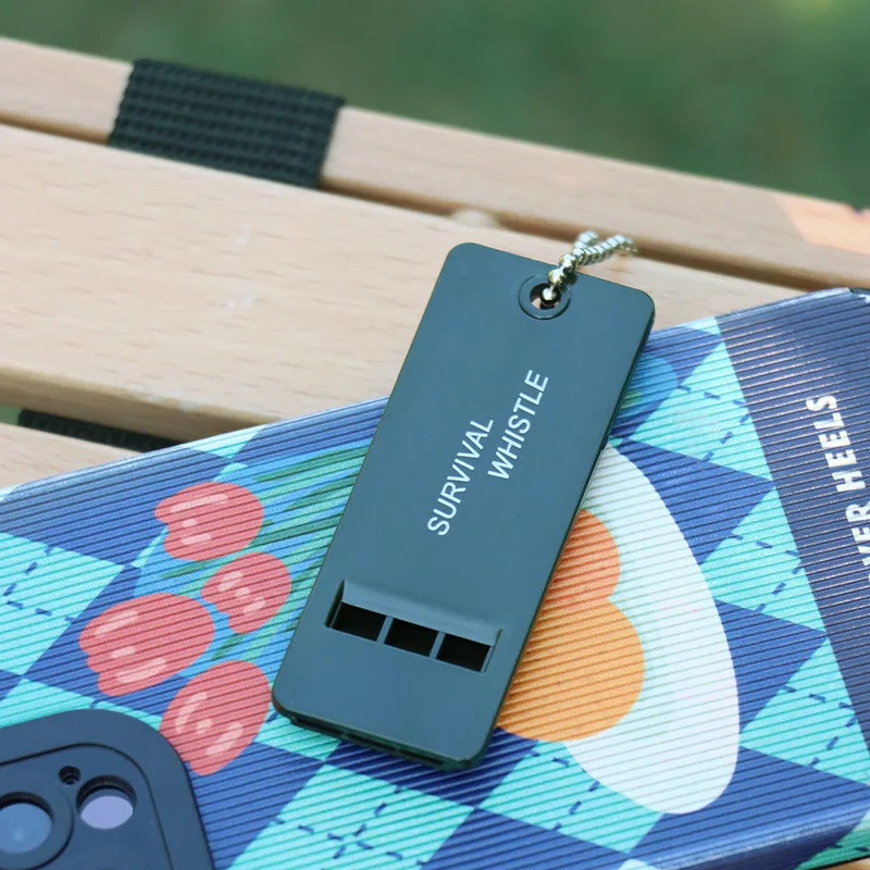 Silbato de supervivencia al aire libre de tres frecuencias, silbato de rescate, silbato de emergencia, silbato de alivio de terremotos de alta frecuencia - imagen 3