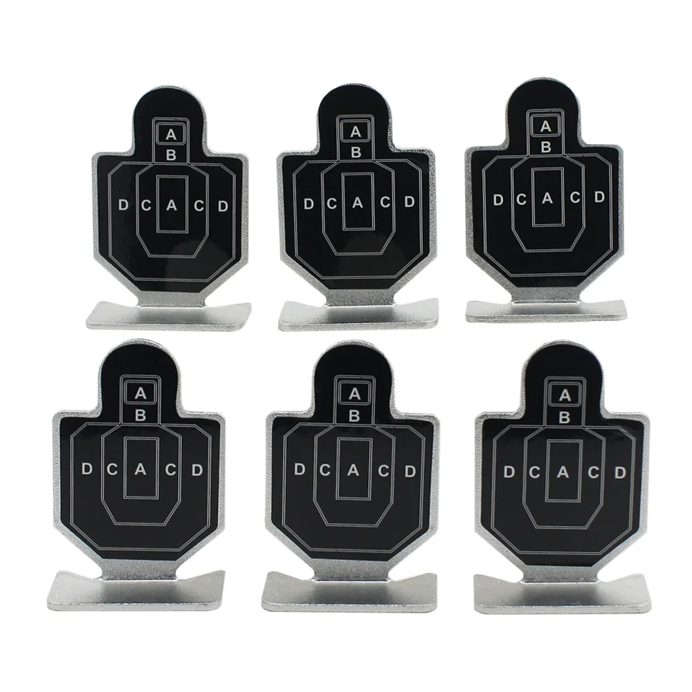 VULPO 6 unids/lote juego de objetivos de tiro táctico duradero caza Airsoft práctica objetivo de Metal - imagen 5
