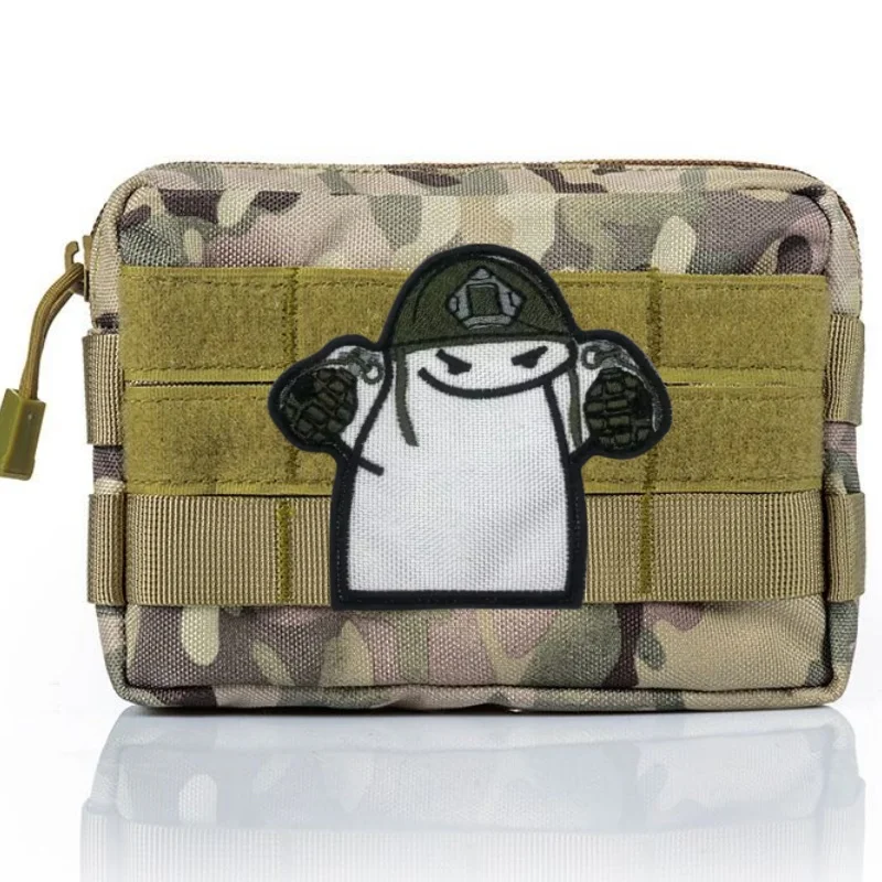 Parches bordados "Fork Meme", insignias de moral militar para ropa, equipo táctico, parche de gancho y bucle, pegatinas para mochila