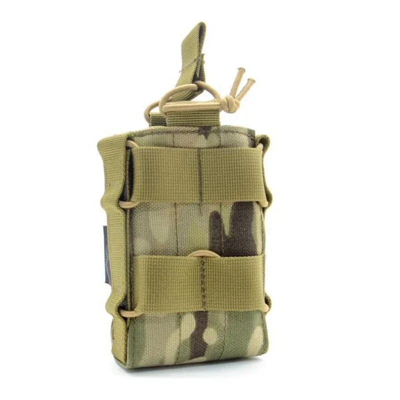 Bolsa táctica Molle con tapa abierta, bolsa Modular de nailon 1000D 5,56, para revistas M4 M14 M16 AR15 G36 - imagen 4