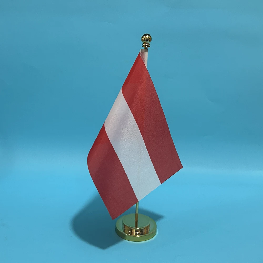 Banderín Austria escritorio poliéster – Oficina con mástil - imagen 5