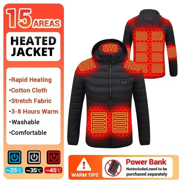 15Areas heated Black